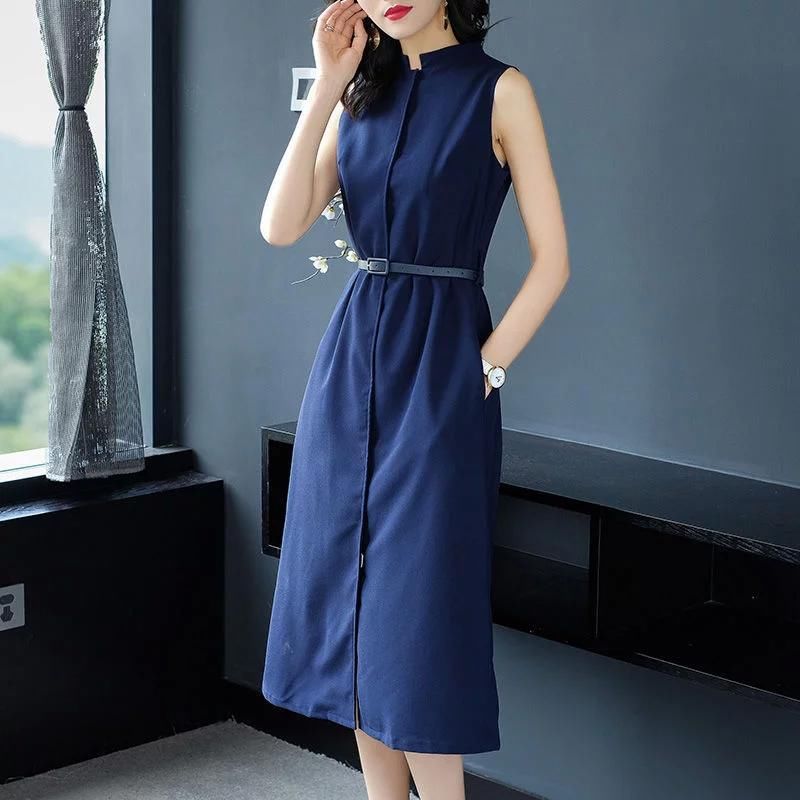 试试这几款新款连衣裙,又美又洋气,70、80后穿干练不失甜美