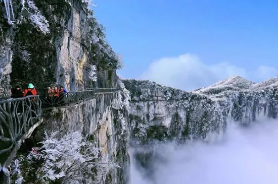 雪后的张家界，银装素裹，如临仙境！
