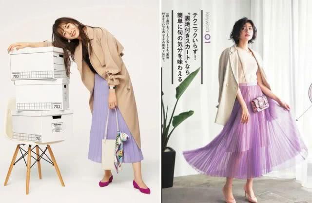  #洗脑#爱上了！和春风一起抵达的香芋紫，比淡黄的长裙还洗脑