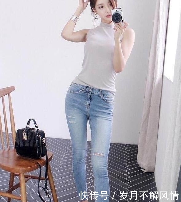  『舒适』穿搭靓丽的牛仔裤美女，展现高雅淑女范！