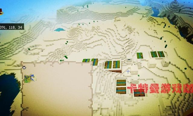 我的世界：出生4村庄相连包括僵尸村庄，4沙漠神殿还有神秘沙漏