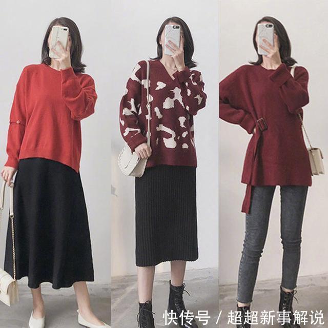 「针织衫」内搭这么穿很洋气,简约精致风,无论年纪大小都能穿出好气质