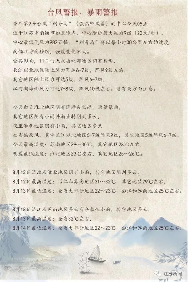 台风“利奇马”携狂风暴雨进入江苏！你那里还好吗？直播正在进行