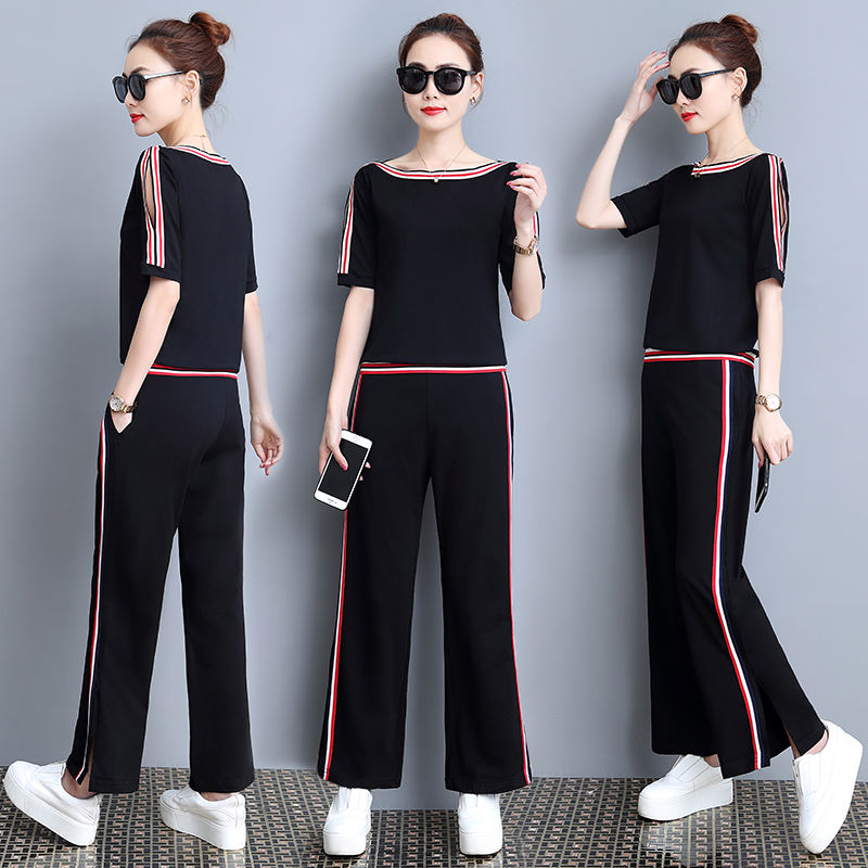 70后别老穿裙子，太土!试试这种阔腿裤套装，时髦洋气美到飞