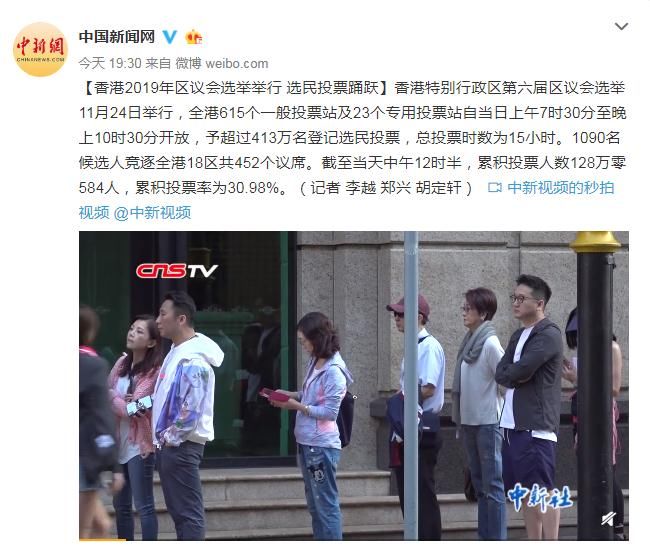  【区议会】香港2019年区议会选举举行 选民投票踊跃