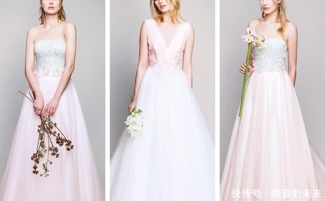 「粉彩」Blumarine粉彩婚纱礼服:烂漫淡彩美味可口,3D花瓣和服装印花好烂漫!