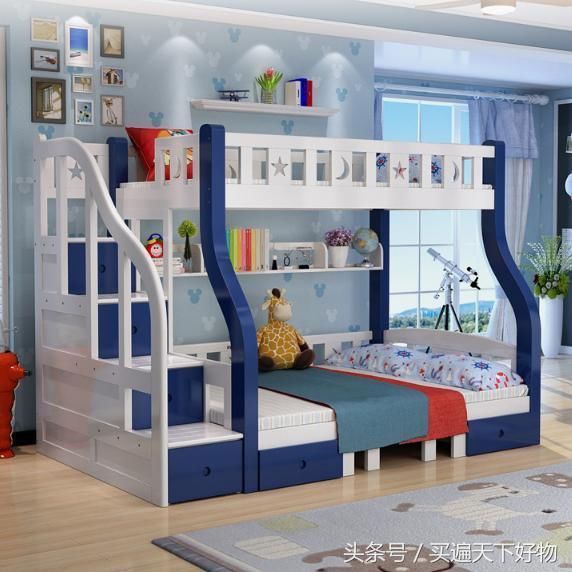 如今的上下床真是越来越高级了，等我有房了也要买这样的床
