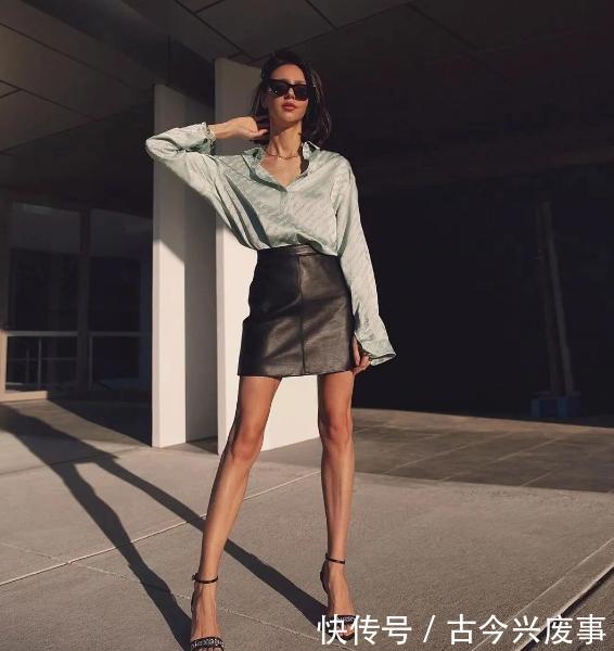 【半裙配上】衬衣跟半裙怎能少了谁!没有裙子的春夏是不完整的,潮妹都这样穿