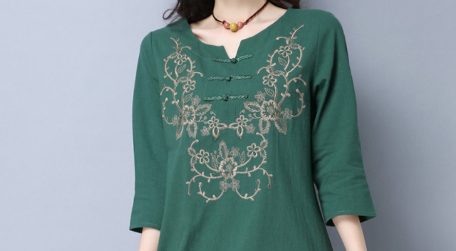 秋老虎的天气,老妈跑断腿才买到这棉麻装,清爽又不闷,太值了