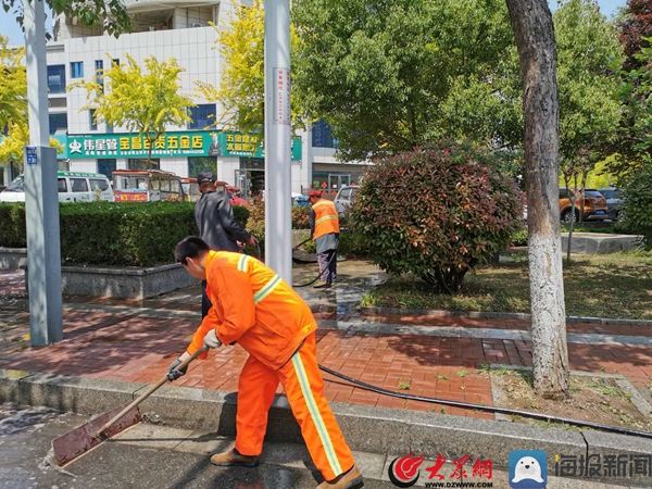  「绽放」洁净过“五一” 临沂环卫助力城市魅力绽放