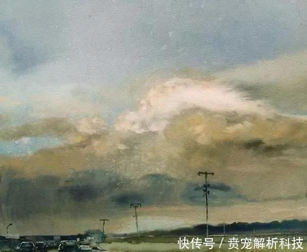 『画家』法国画家的灰调水彩画,太有质感啦