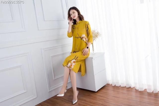 改良旗袍连衣裙，复古民族风展示你的美