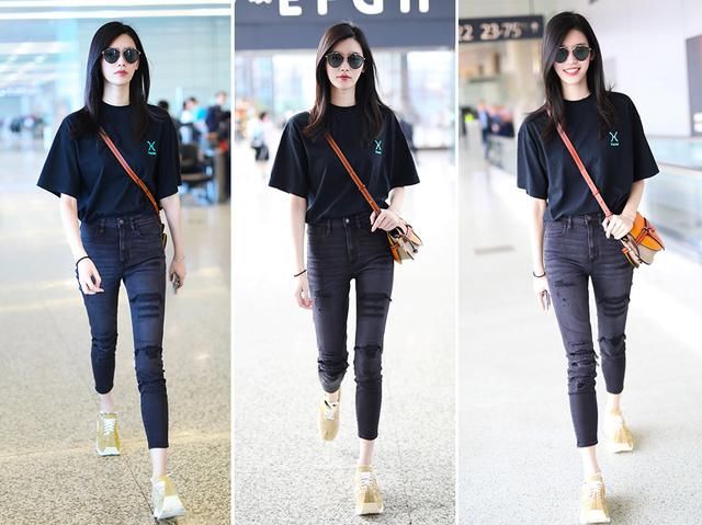 背同款包包出行，刘雯随性奚梦瑶酷帅，穿红裙的蔡依林居然有点甜