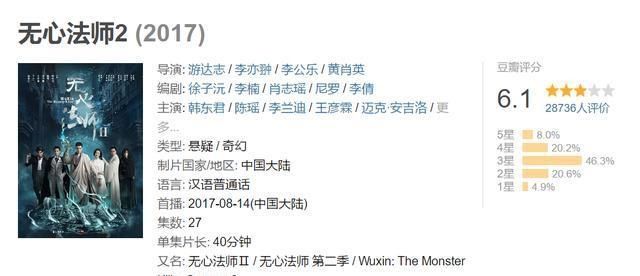  李兰迪@《无心法师3》没了李兰迪口碑一下就上来了，其中最大赢家是陈瑶