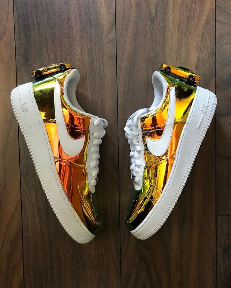 #镀金#AF1全新镀金定制配色实物赏析 AF1怎么定制配色