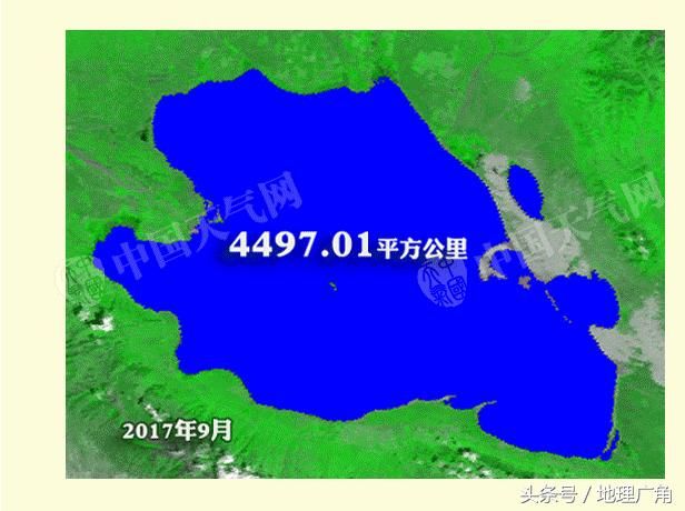 青海湖，曾预言为第二个罗布泊，但如今持续扩大，达到近百年顶峰