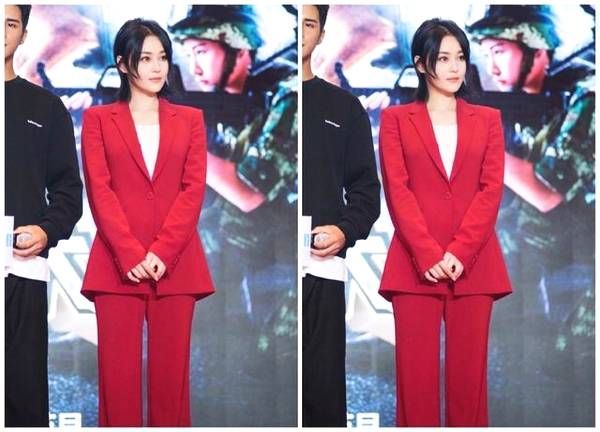 宋佳这气质连女人看了也会心动，学会穿红色美的就是不一样