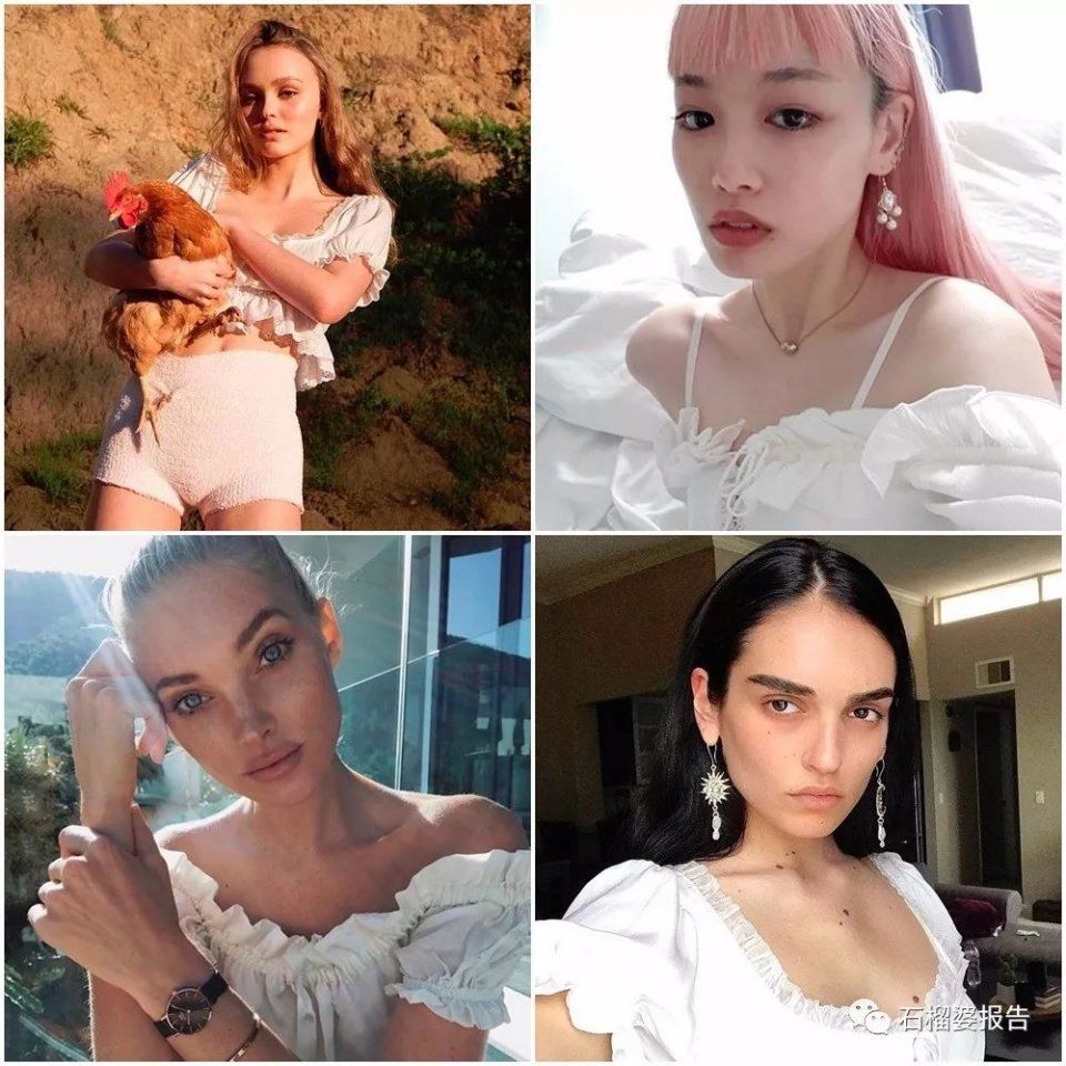 最近流行穿milkmaid上衣，甜美性感合二为一