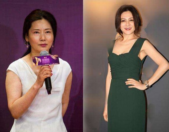 当55岁何赛飞遇见55岁关之琳，网友:与其硬撑不如自然老去!