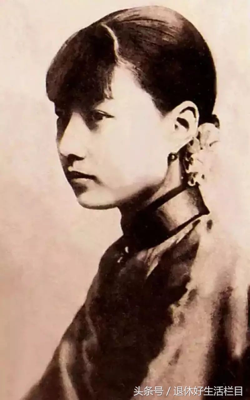 7张陆小曼珍贵照片，图2与徐志摩偷偷出去玩，图6是她最美的样子