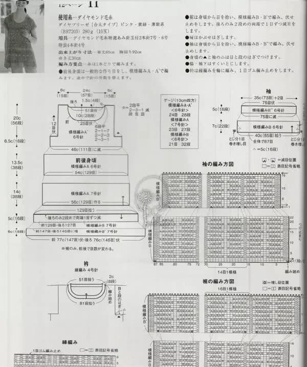  [漂亮]段染的魅力！一款漂亮的儿童棒针镂空花短袖衫