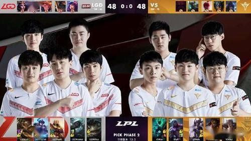  击败：LOL-LPL：小花生猪妹灵性反蹲打穿下路，LGD 2:0击败V5