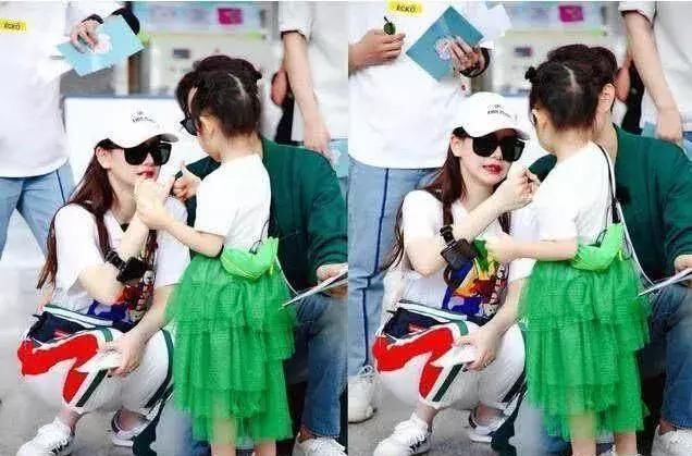 才3岁的戚薇女儿就敢跟妈妈比时尚，但这一点戚薇就输了