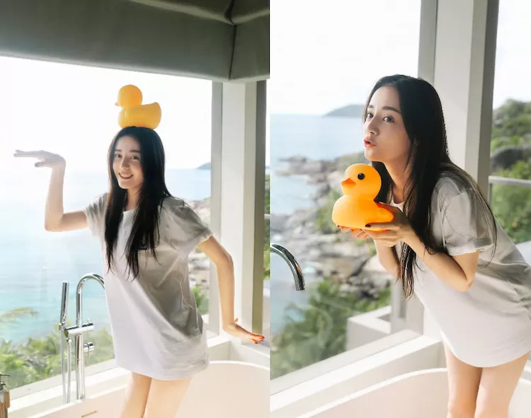 迪丽热巴又美了！有艳媚的资本却偏偏走清纯路线，你让少女怎么办