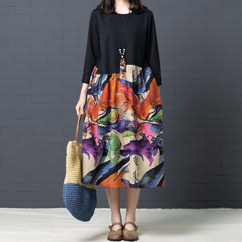 金九银十我们去出游，老婆穿这“棉麻”秋裙，美得路人一眼三回头