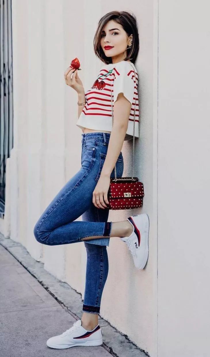 九分裤+运动鞋，才是入秋最潮搭配!!!