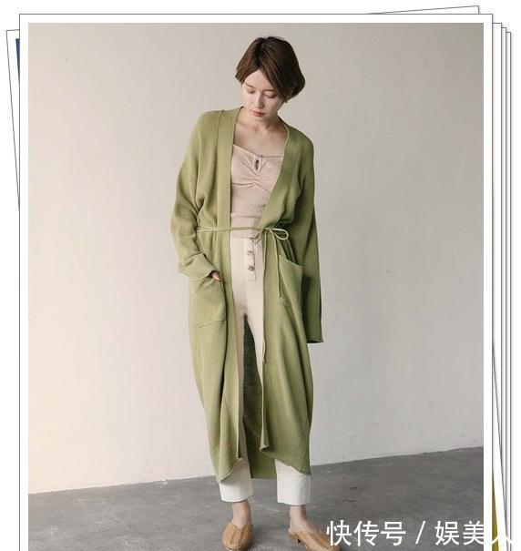  感觉■穿上就变时尚的“长开衫”look，充满感觉的日系成熟穿搭分享