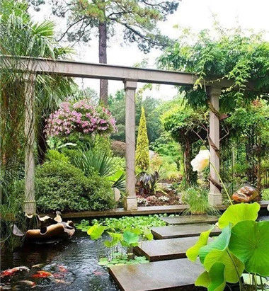  「点缀」庭院池塘, 将庭院点缀的如此诗情画意!
