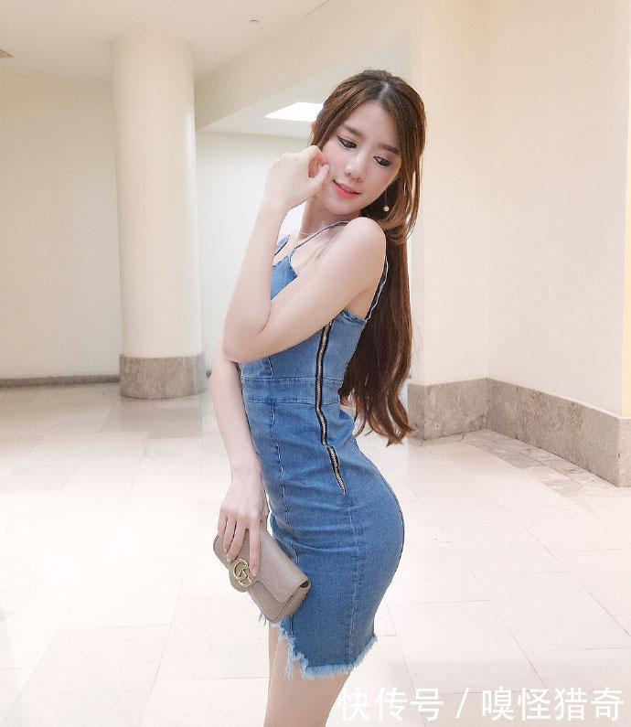 紧身裙诱惑迷人, 靓丽美腿肌肤雪白气质非凡，穿出万般风情！