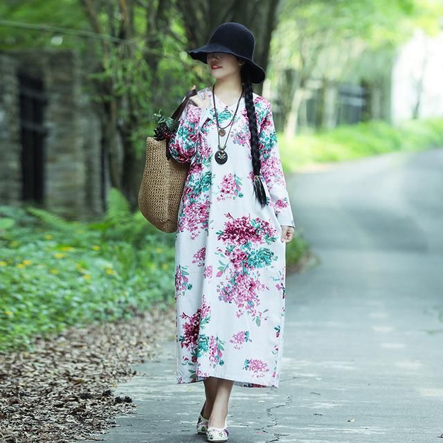老婆云南旅游回来，把阔腿裤全都压箱底！换上秋款棉麻裙，超美嫩