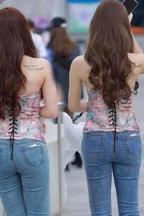 白里透红才能与众不同，牛仔裤帮你打造窈窕的身材