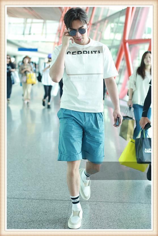 当183张彬彬穿短裤撞上188张亮，才知道模特的腿真的不好惹!