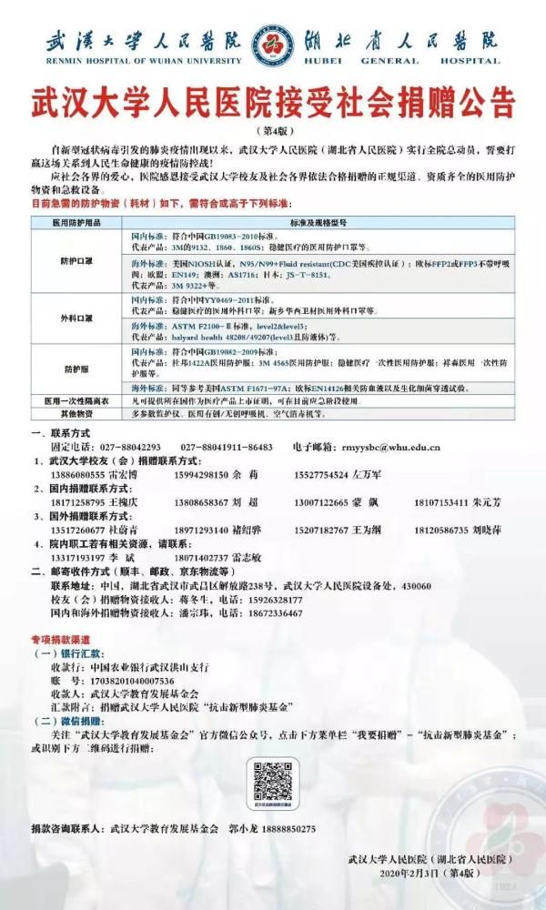  「医院」武汉20家医院防护物资仍然告急