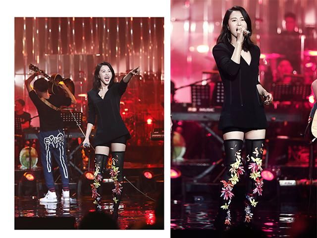 曾经辣眼渔网装，谭维维金曲奖上穿了两次，果然是歌手里最会穿的