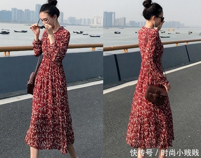  适合■旅行最适合的穿搭：随性慵懒“碎花裙”：给人感觉舒服又很治愈！