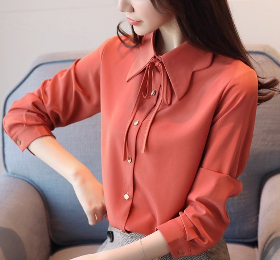 天呐!长这么大头次见这么好看的雪纺衫，难怪老公看的眼睛都亮了