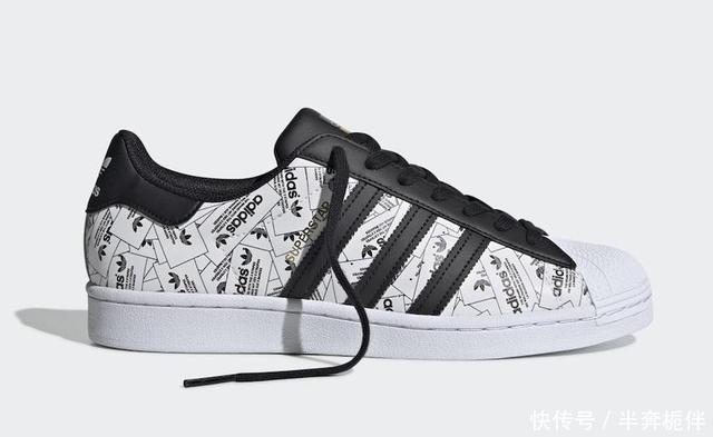 『外观』满印logo+全反光涂层!这双adidasSuperstar外观惊艳!