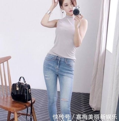 『让你』潇洒干练的牛仔裤美女,彰显女性好身姿!
