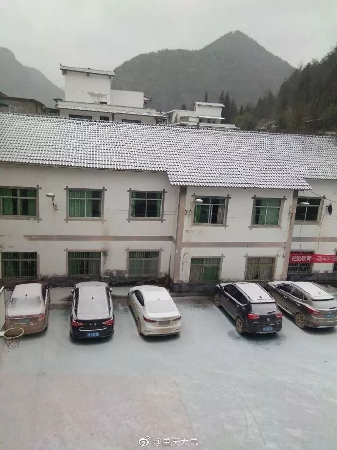 很冷，但也很美！今天重庆多地迎来降雪，你那里下雪了么