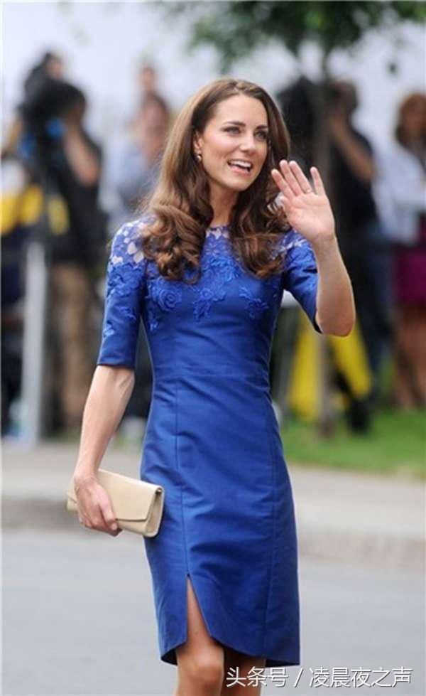 凯特王妃身穿“蓝色”长裙现身，不仅显腿长，而且很显优雅气质