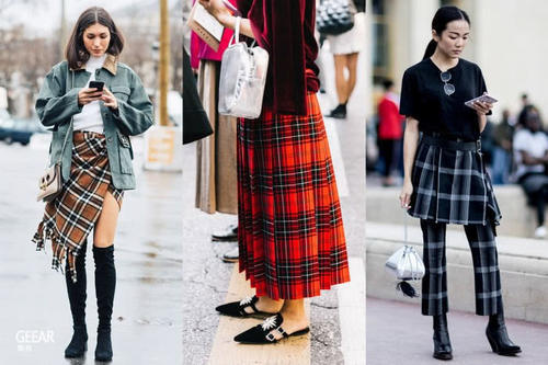 让时尚达人教你把格子裙怎样穿出经典时髦感!