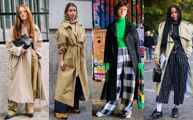 别再愁秋天穿什么啦，18年风衣流行这么搭，第二种简单又好看