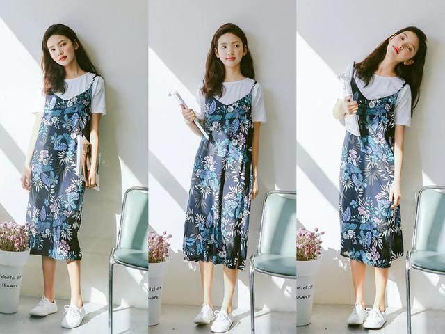 2018年夏季最流行“开满花”吊带连衣裙，穿上身简直美翻了！