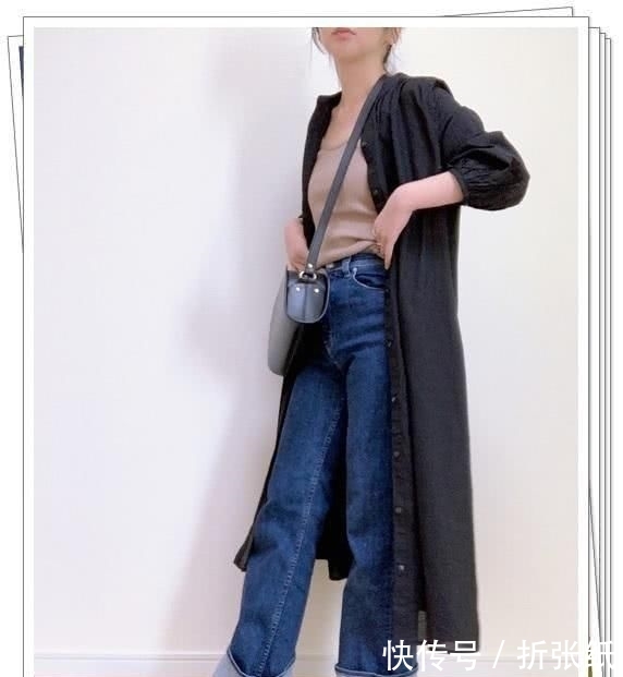  『春季造型』小黑裙别乱买！黑色衬衫连衣裙才更实用，24个春季日系造型示范
