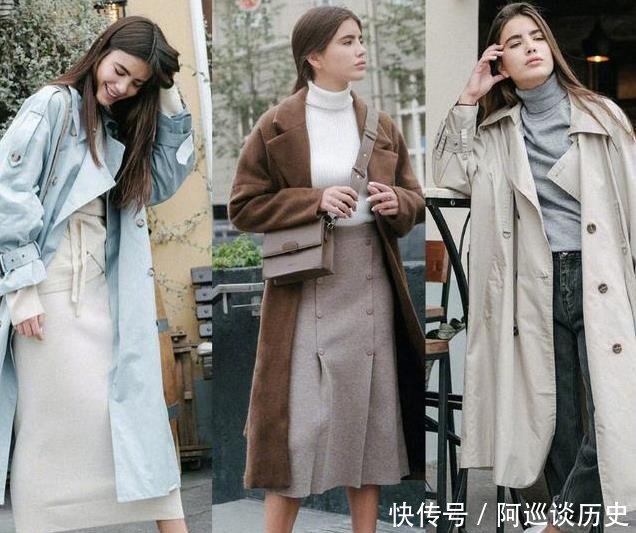  『复古』街头潮女们冬装又搭配出一道风景线，各款大衣阔腿裤这样搭配美美的