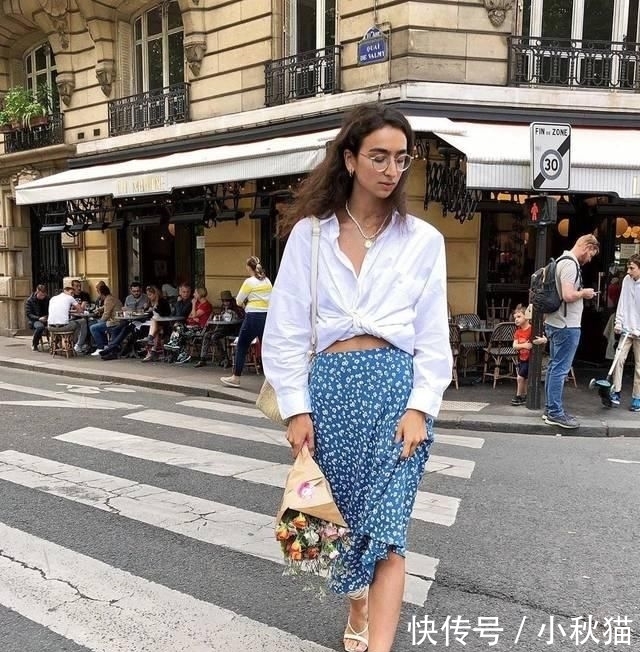  春天■春天到了，法国女人都在穿什么裙子？